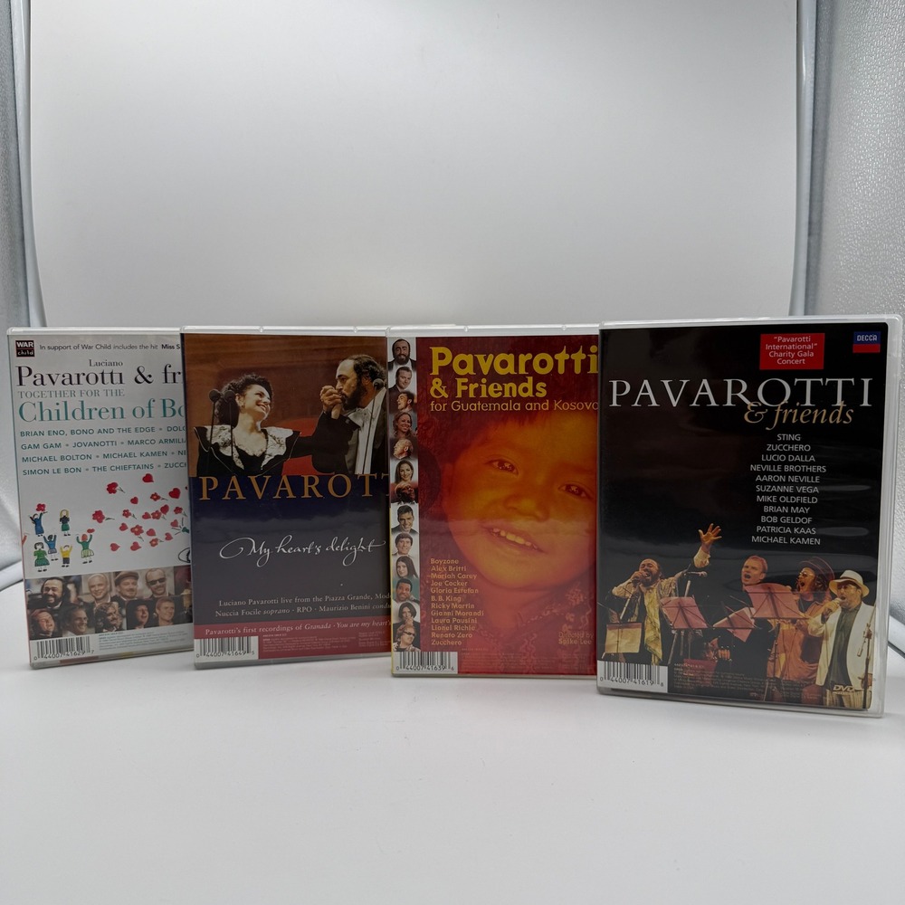 Decca Pavarotti & Friends Collection 4 DVD Box Set Complete Concerts 1992-2000